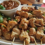 CanapesAndSnacks_Chicken Satay with Spicy Peanut Sauce